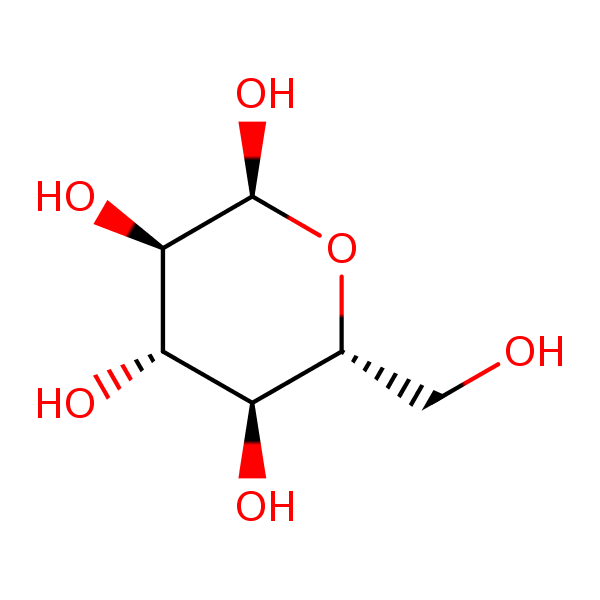 Structural image of alpha-D-Glucopyranose