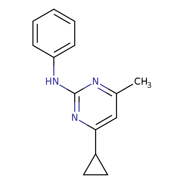 Structural image of Cyprodinil
