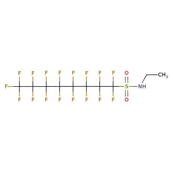Structural image of N-Ethylperfluorooctane sulfonamide