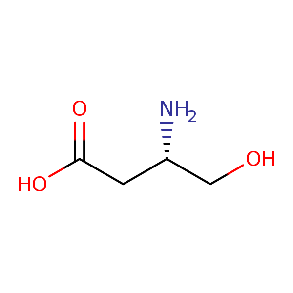 Structural image of (3S)-3-Amino-4-hydroxybutanoic acid