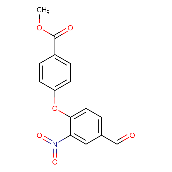 Structural image of Methyl 4-(4-formyl-2-nitrophenoxy)benzoate