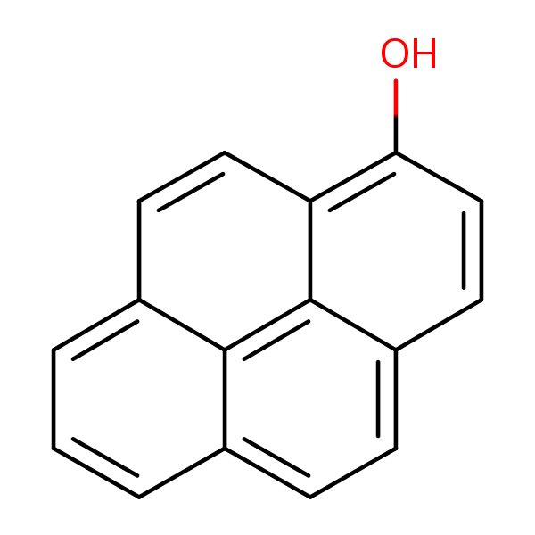 Structural image of 1-Hydroxypyrene