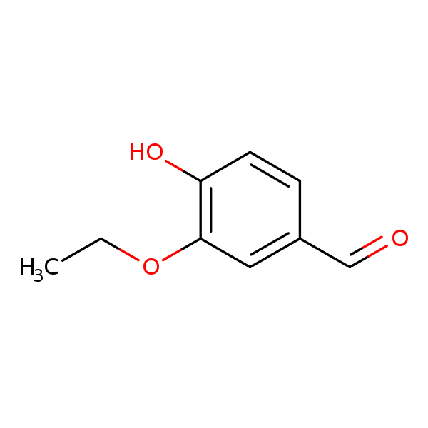 Structural image of 3-Ethoxy-4-hydroxybenzaldehyde