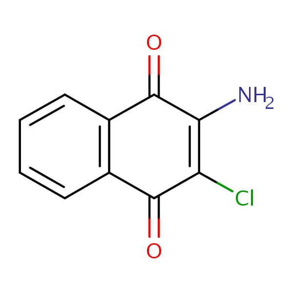 Structural image of 2-Amino-3-chloro-1,4-naphthoquinone