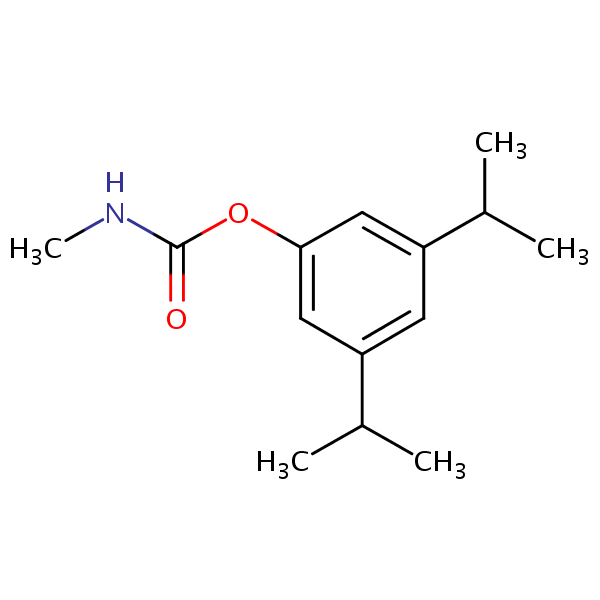 Structural image of 3,5-Diisopropylphenyl methylcarbamate