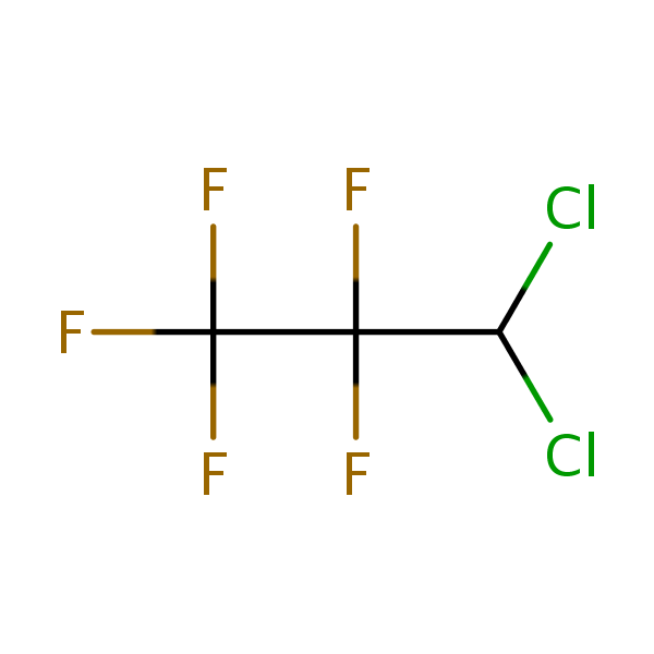 Structural image of 3,3-Dichloro-1,1,1,2,2-pentafluoropropane