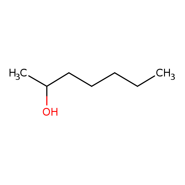 Structural image of 2-Heptanol
