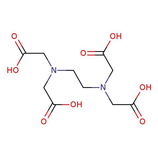 Structural image of Ethylenediaminetetraacetic acid