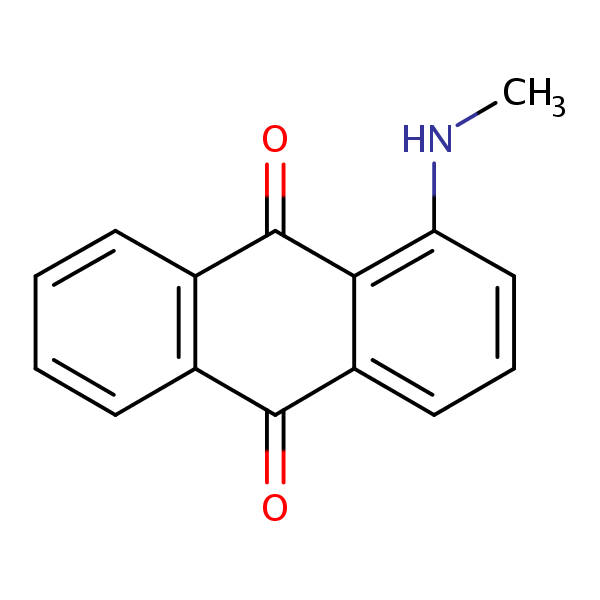 Structural image of 1-(Methylamino)anthraquinone