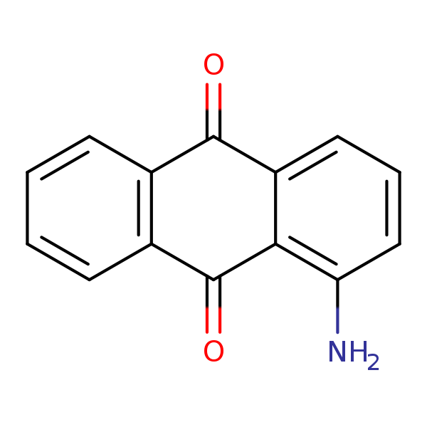 Structural image of 1-Aminoanthraquinone