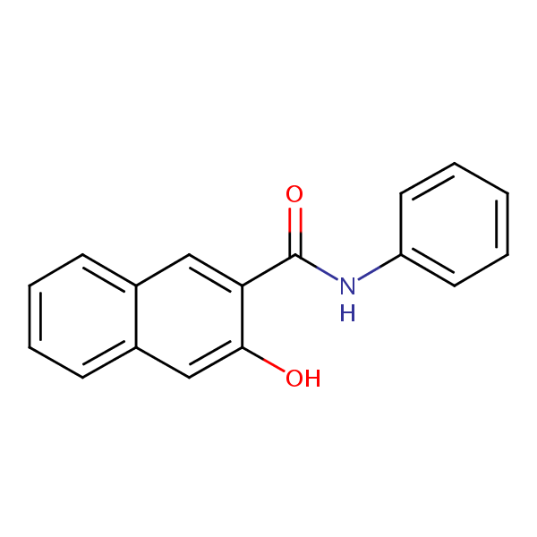 Structural image of 3-Hydroxy-2-naphthanilide