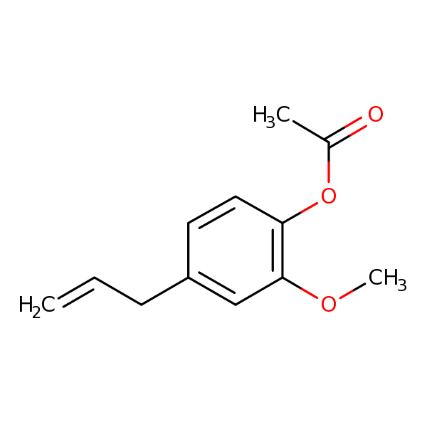 Structural image of (2-Methoxy-4-prop-2-enylphenyl) acetate