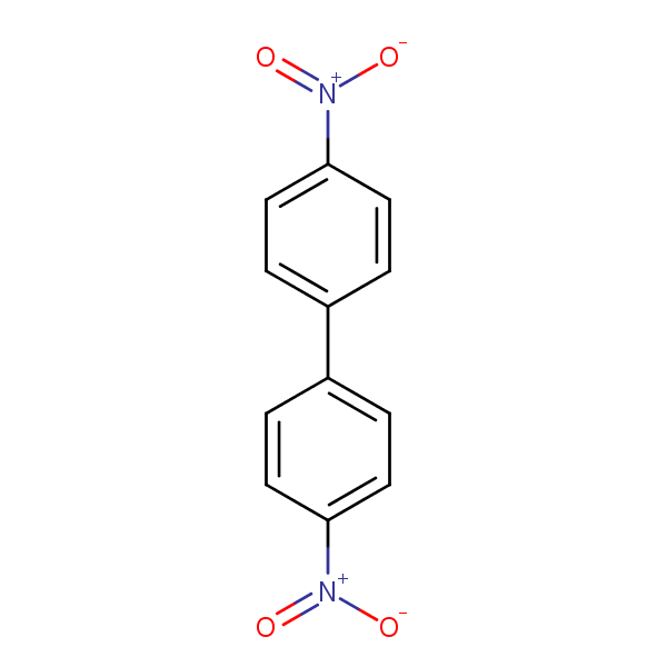 Structural image of 1,1'-Biphenyl, 4,4'-dinitro-