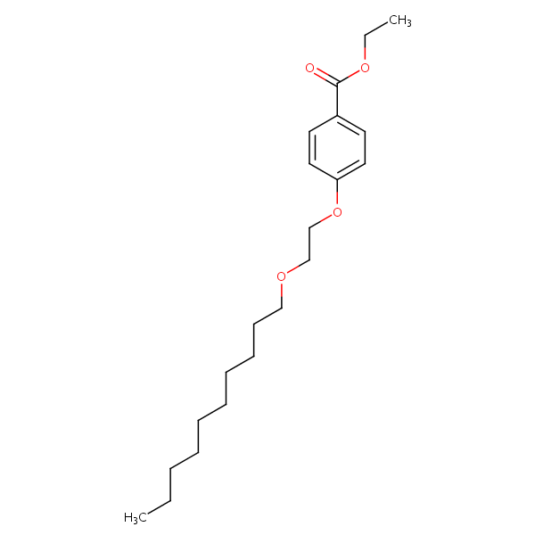 Structural image of Benzoic acid, 4-[2-(decyloxy)ethoxy]-, ethyl ester
