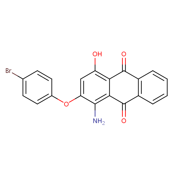 Structural image of 9,10-Anthracenedione, 1-amino-2-(4-bromo...
