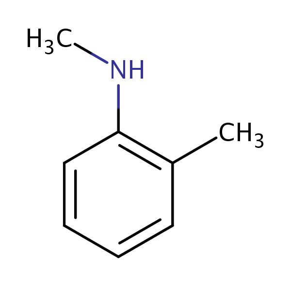 Structural image of Benzenamine, N,2-dimethyl-