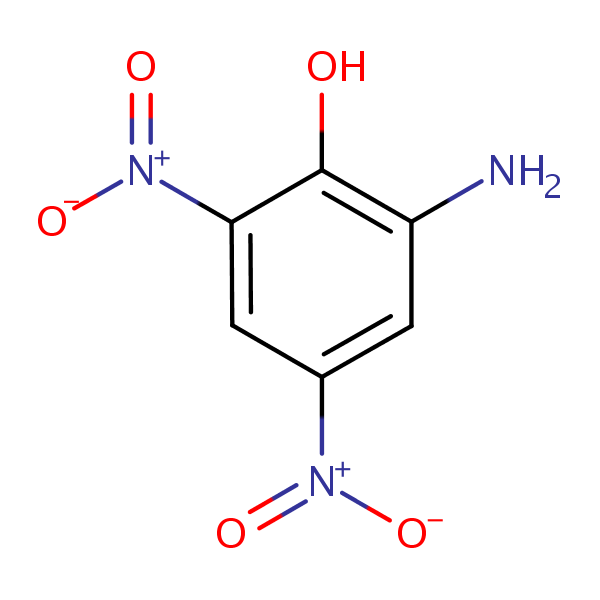Structural image of 2-Amino-4,6-dinitrophenol