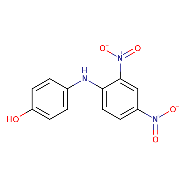 Structural image of 4-(2,4-Dinitroanilino)phenol
