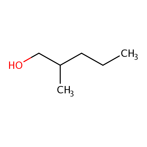 Structural image of 2-Methyl-1-pentanol