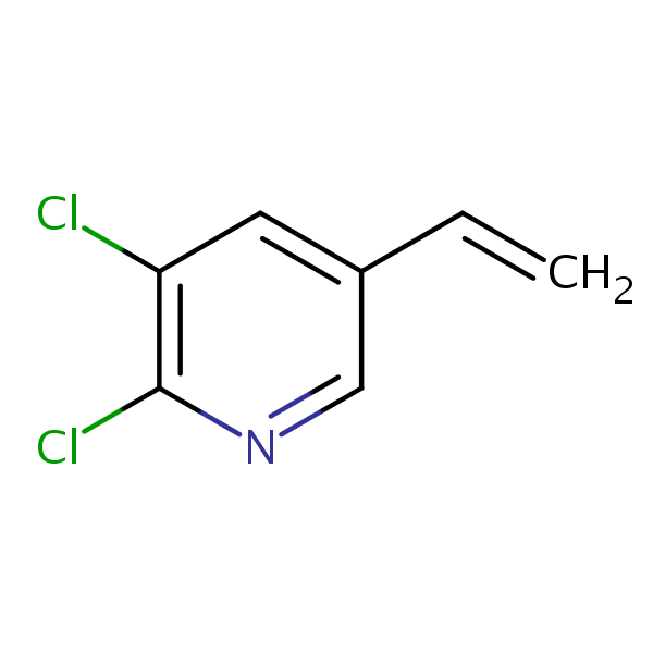 Structural image of 2,3-Dichloro-5-ethenylpyridine