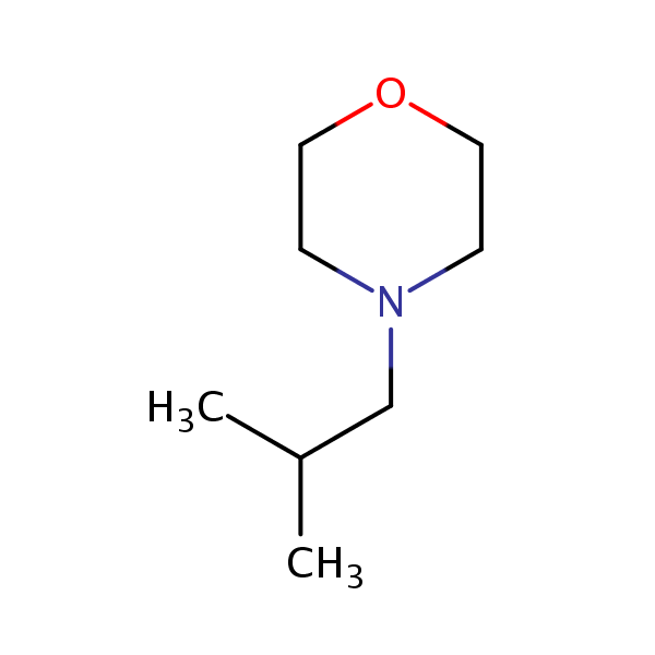 Structural image of 4-Isobutylmorpholine
