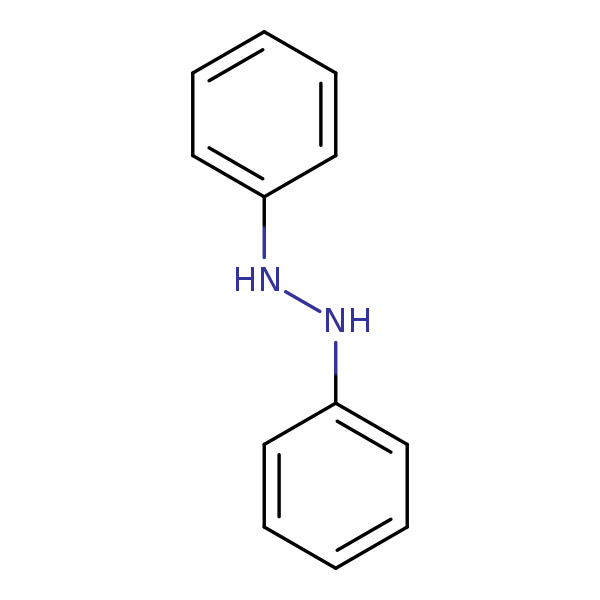 Structural image of 1,2-Diphenylhydrazine