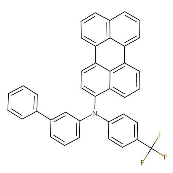 Structural image of N-([1,1'-Biphenyl]-3-yl)-N-[4-(trifluoromethyl)phenyl]perylen-3-amine