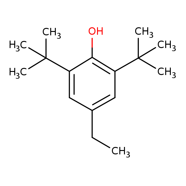 Structural image of 2,6-Di-tert-butyl-4-ethylphenol